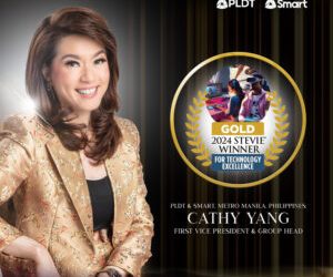 PLDT Group’s Cathy Yang wins Gold Stevie® at inaugural Technology Excellence Awards