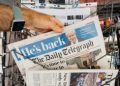 Boris Johnson in talks over potential telegraph role as Zahawi consortium advances in auction