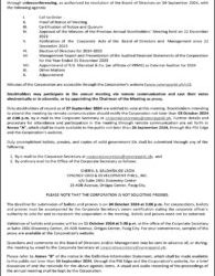 Synergy Grid & Development Phils., Inc. announces Annual Meeting of Stockholders on Oct. 17
