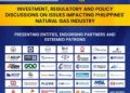 Investment, regulatory and policy discussions on issues impacting the Philippines’ natural gas industry