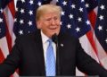 Pound tumbles, stocks surge as Trump heads back to the White House