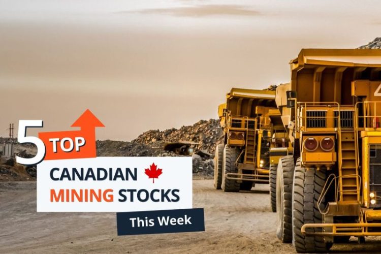 Top 5 Canadian Mining Stocks This Week: Wealth Minerals Charges Up 64%