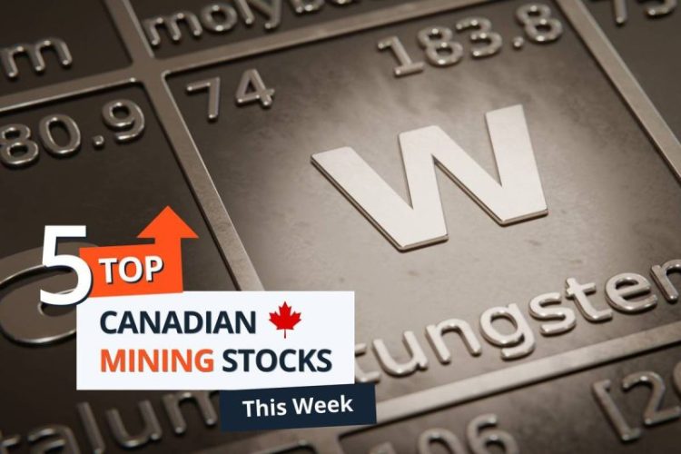 Top 5 Canadian Mining Stocks This Week: Adex Mining Extends Gains with 100 Percent Jump